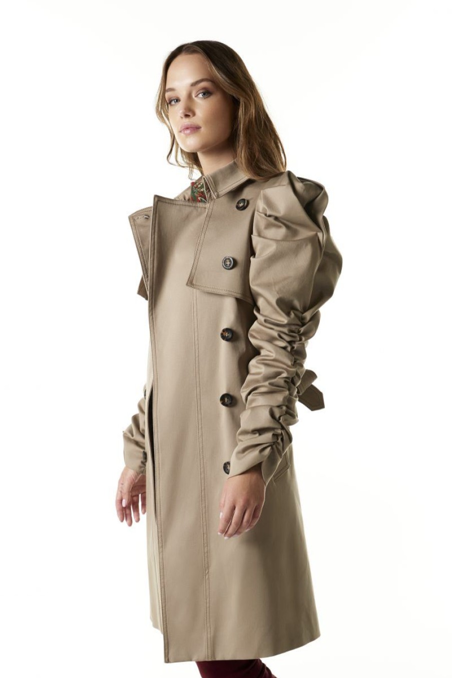 Mujer GUTS&LOVE Chaquetas | Puffy Sleeve Trench