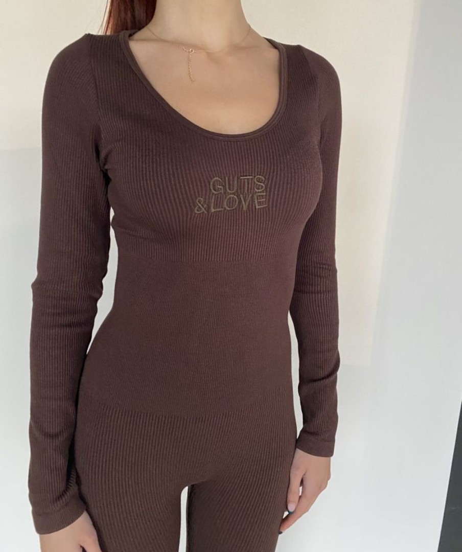 Mujer GUTS&LOVE Monos | Washed Choco Jumpsuit