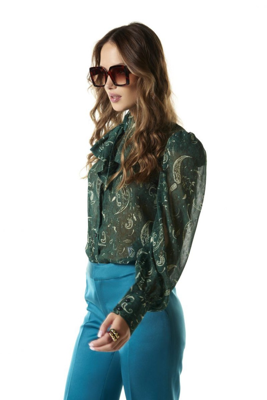 Mujer GUTS&LOVE Camisas | Sparkling Paisley Shirt