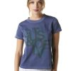 Mujer GUTS&LOVE Camisetas | A Bit Of Monogram Blue T-Shirt