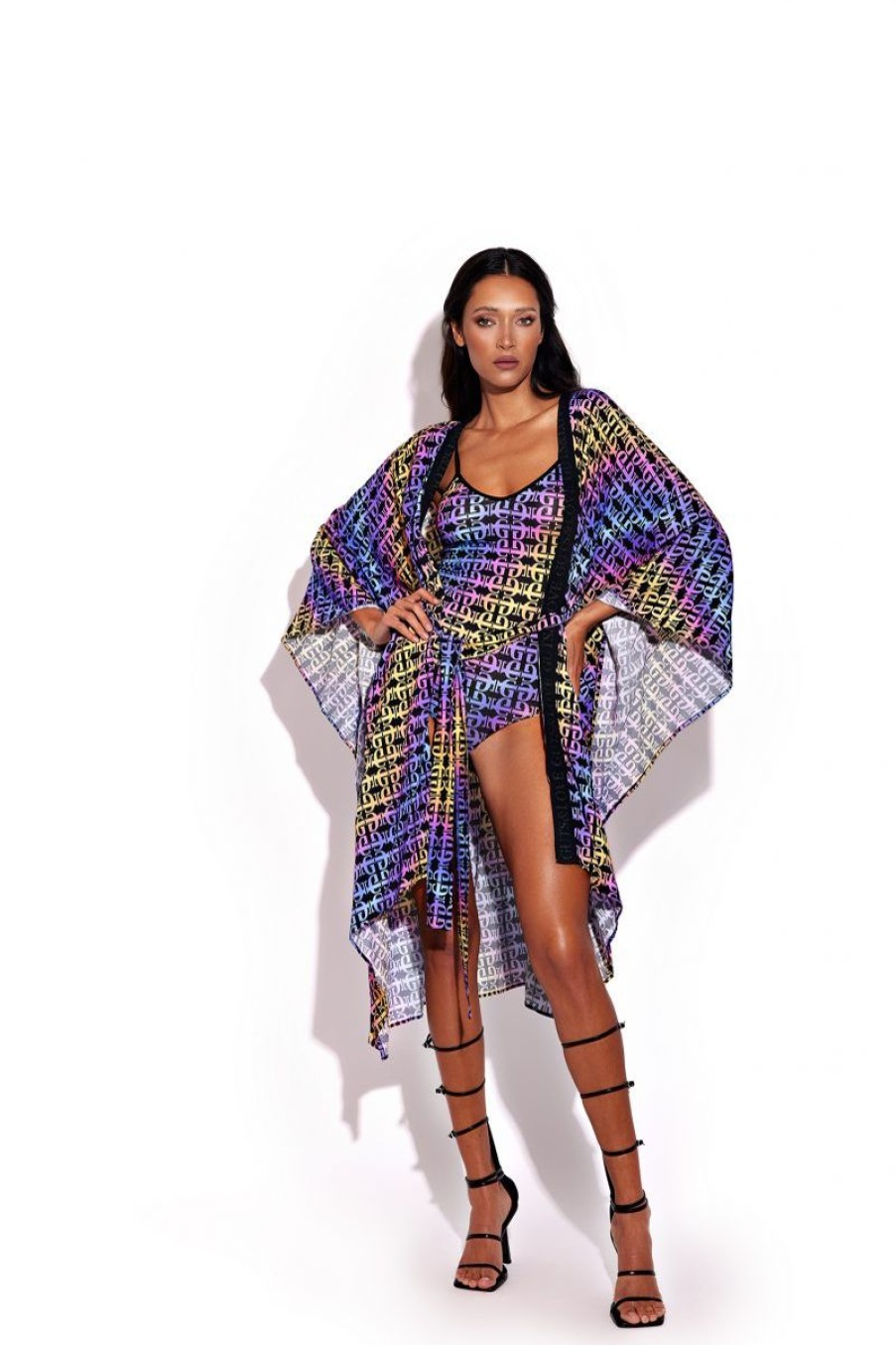 Mujer GUTS&LOVE Kaftanes | Rainbow Monogram Kaftan