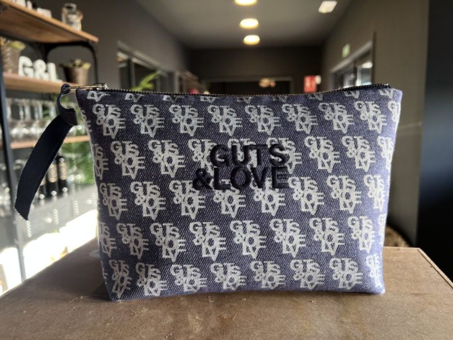 Mujer GUTS&LOVE Bolsos | Denim Jacquard Maxi Pochette