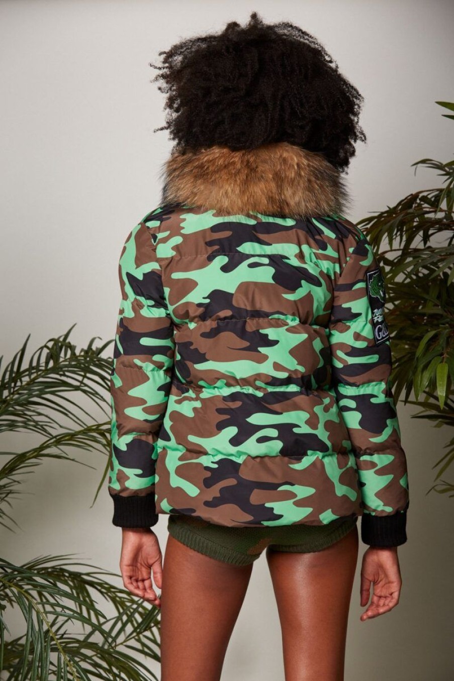 Mujer GUTS&LOVE Abrigos | Camo Jacket Verde