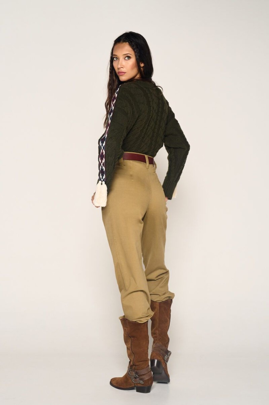 Mujer GUTS&LOVE Pantalones | Chicago Trousers Khaki