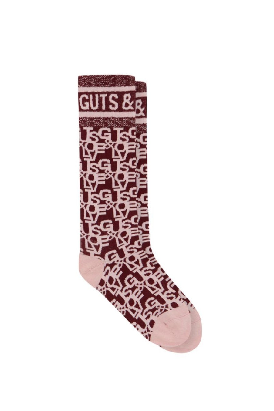 Mujer GUTS&LOVE Calcetines | H2L Monogram Pink Socks