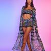 Mujer GUTS&LOVE Kaftanes | Rainbow Zebra Ribbon Kaftan