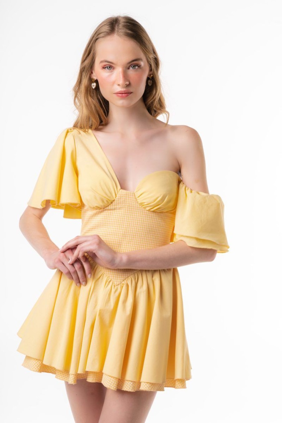 Mujer GUTS&LOVE Vestidos | Jaune Printemps Dress