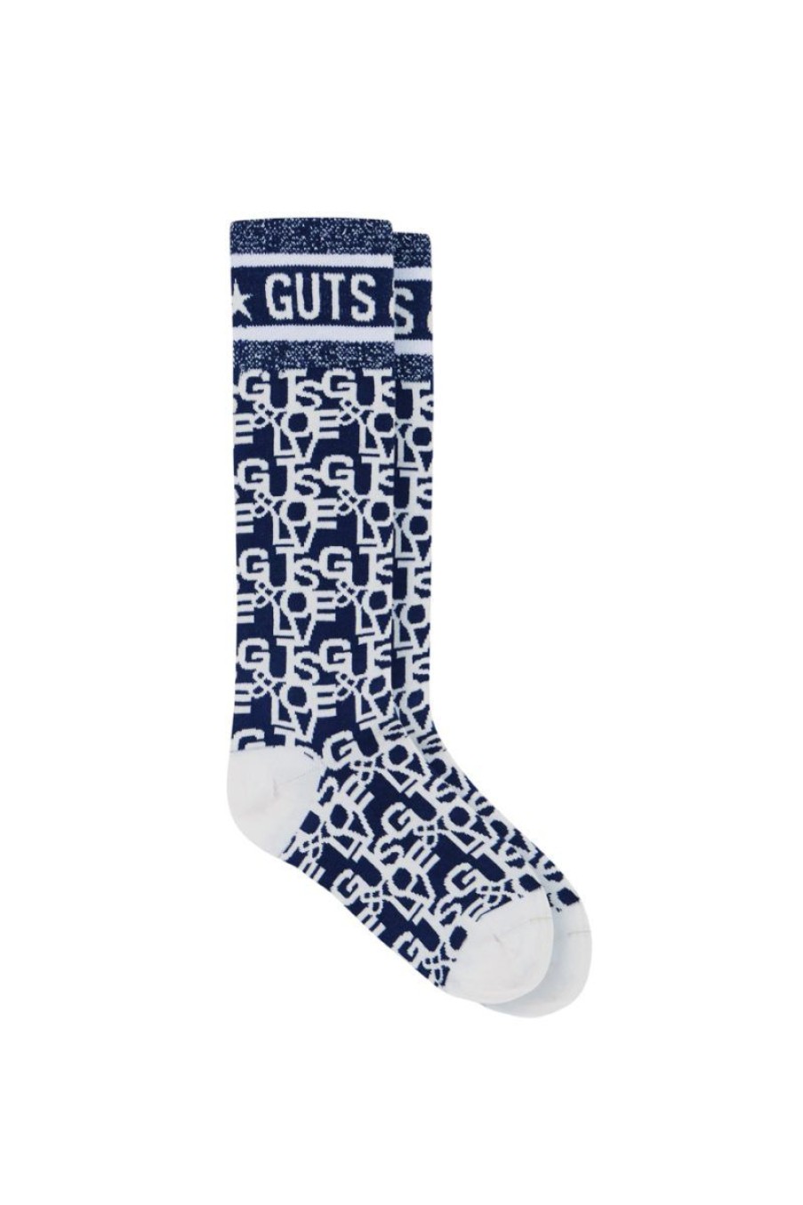 Mujer GUTS&LOVE Calcetines | H2L Monogram Ivory Socks