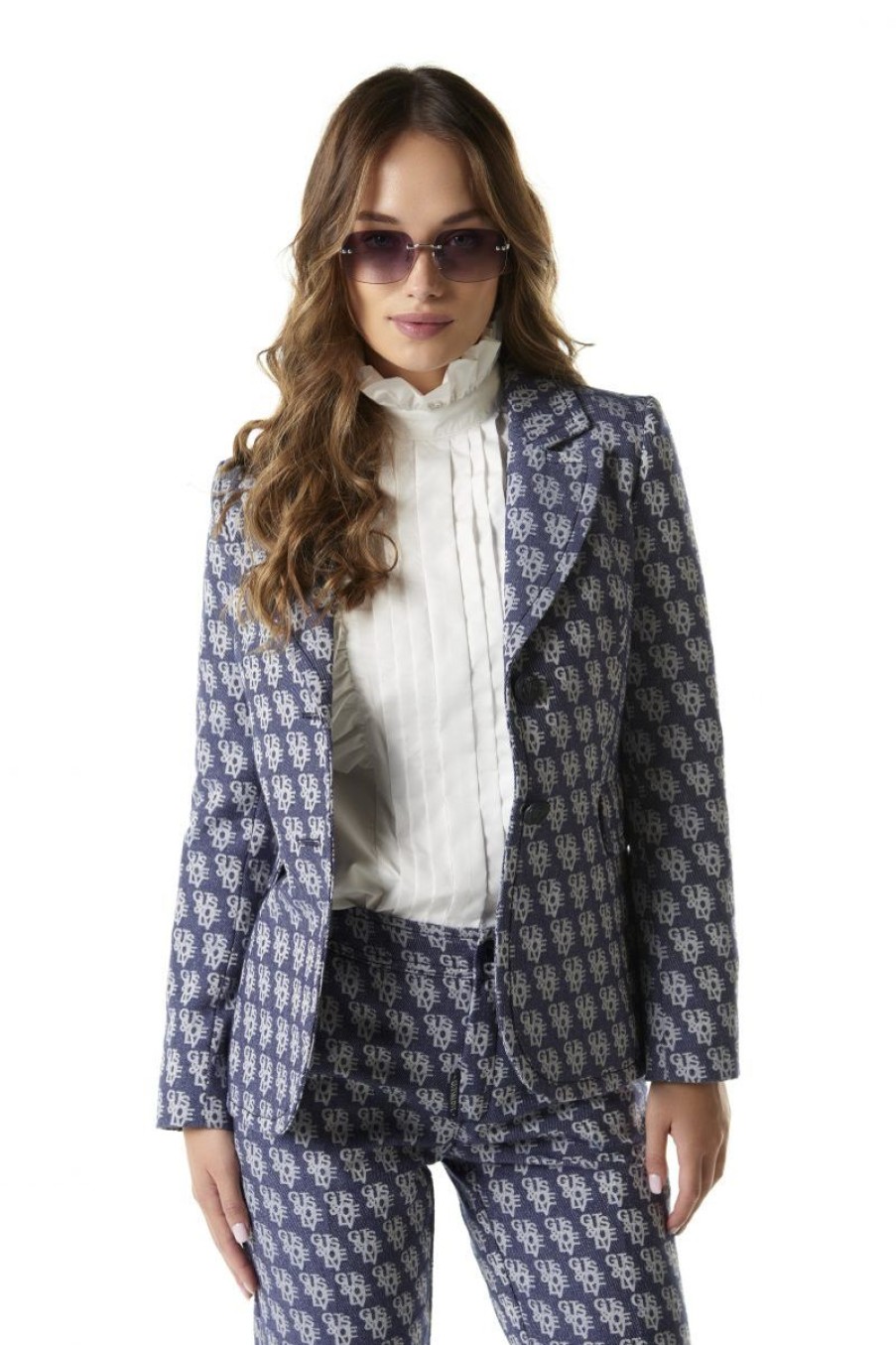 Mujer GUTS&LOVE Chaquetas | Monogram Jacquard Jacket