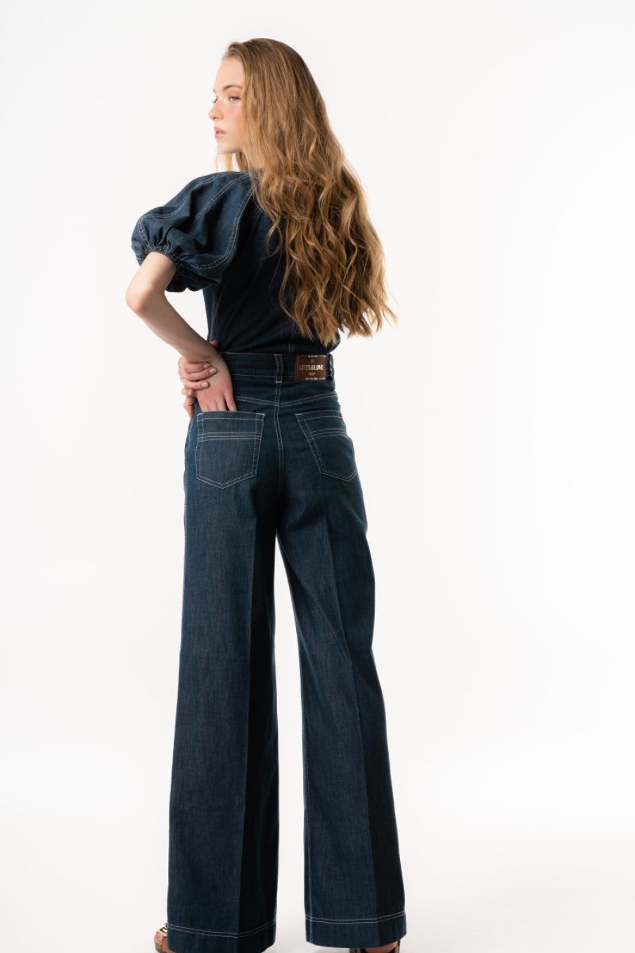 Mujer GUTS&LOVE Pantalones | Crossed Denim Trousers