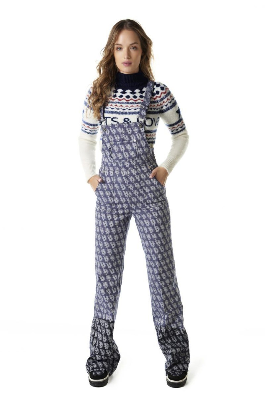 Mujer GUTS&LOVE Monos | Monogram Jacquard Jumpsuit