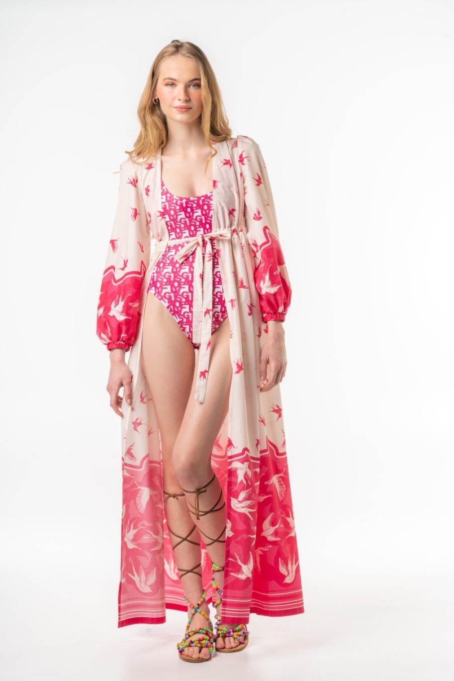 Mujer GUTS&LOVE Kaftanes | Uccelli Rossi Kaftan