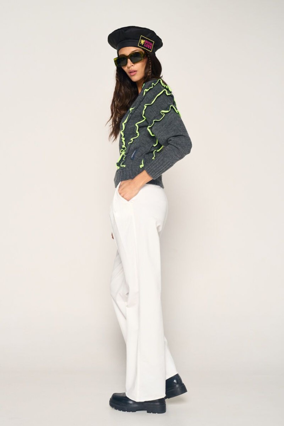 Mujer GUTS&LOVE Pantalones | Chicago Trousers Blanco